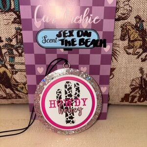 Howdy Honey Pink and Black Car Freshener